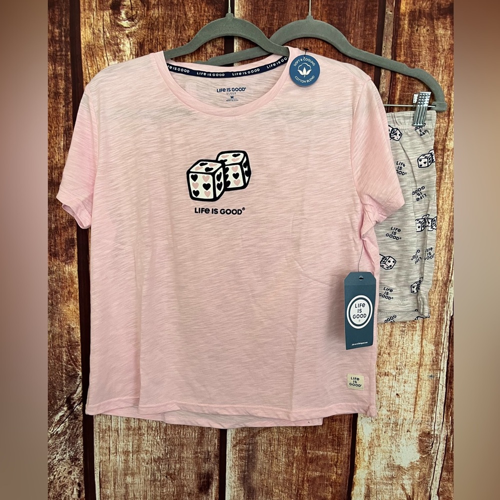 Life Is Good | NWT Women's Roll The Dice Pajama Set - Picture 2 of 7